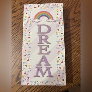 Dream Wall Decor with Rainbow and Stars